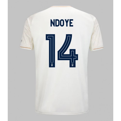 Dres Nottingham Forest Dan Ndoye #14 Gostujuci 2025-26 Kratak Rukav